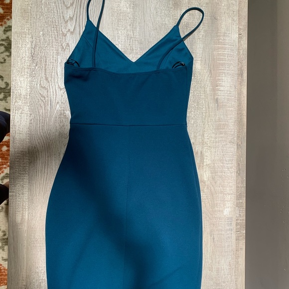 Lulu’s Forever Your Girl Teal Bodycon Dress - Picture 2 of 3